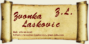 Zvonka Lasković vizit kartica
